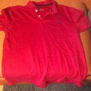 Red chaps polo